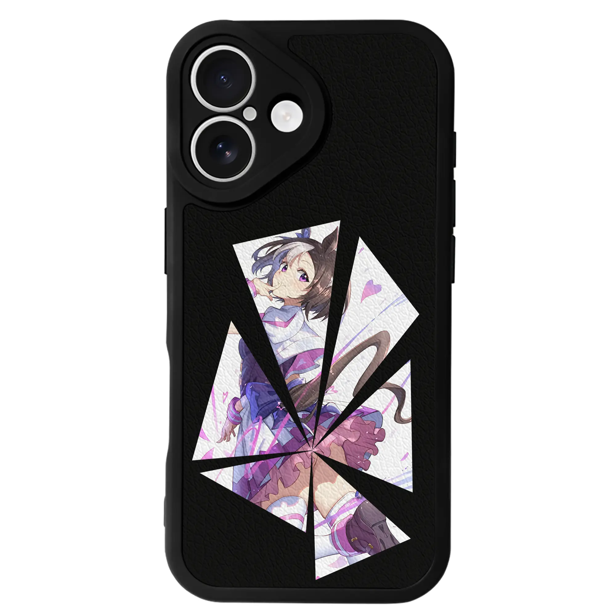 ウマ娘 プリティーダービー グッズ スペシャルウィーク - IPhone 16シリーズ対応 ・ シリコンスマホケース ・ レザー調 ・ 高精度フィット ・ 耐衝撃 ・ ワイヤレス充電対応 ・ 精密カット